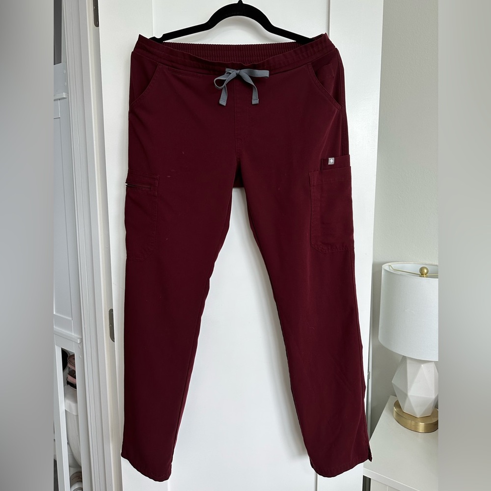 FIGS Scrub Pant- Yola Skinny- Burgundy S